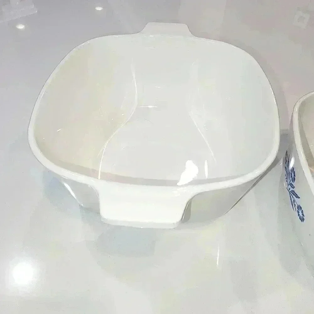 Rare Vintage Corning Ware Blue Cornflower Baking Casserole 1 1/2 QT, & 1 3/4 QT